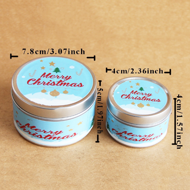 Ireland Brand custom Christmas scented candle tins with private label